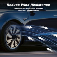 Wheel Covers for Tesla Model Y Juniper, Full Coverage Hubcaps Replacement, Centers Lock Installation Rim Cover Protector (0102, Set of 4, 19/20 Inch )