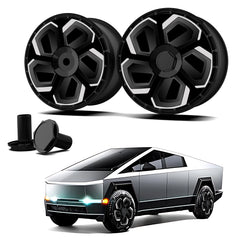 Wheel Covers for Tesla Model X/S/ Cybertruck, Full Coverage Hubcaps Replacement, Centers Lock Installation Rim Cover Protector (0301, Set of 4)