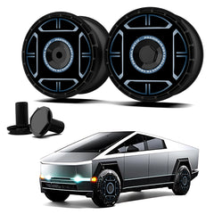 Wheel Covers for Tesla Model X/S/ Cybertruck, Full Coverage Hubcaps Replacement, Centers Lock Installation Rim Cover Protector (0110, Set of 4)