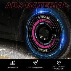 19/20 Inch Wheel Covers for Tesla Model Y Juniper Crossflow Wheels 2025, Full Coverage Hubcaps, Centers Lock Installation Rim Protector Exterior Accessories (Purple Piano, 4 PCS)