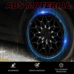 19/ 20 Inch Wheel Covers for Tesla Model Y Juniper Crossflow Wheels 2025, Centers Lock Installation Rim Protector, Full Coverage Hubcaps Exterior Accessories (0249, 4 PCS)