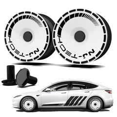 19/ 20 Inch Wheel Covers for Tesla Model Y Juniper Crossflow Wheels 2025, Centers Lock Installation Rim Protector, Full Coverage Hubcaps Exterior Accessories (0012, 4 PCS)