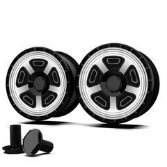 (4-Pack) Wheel Covers for Tesla Model Y Wheel Hubs, Full Coverage Rim Protector, Centers Lock Installation Hubcaps for Scratch Resistance, Fits 2021-2024( 0345, 19/20 inch)