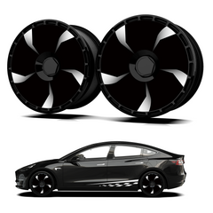 19/ 20 Inch Wheel Covers for Tesla Model Y Juniper Crossflow Wheels 2025, Centers Lock Installation Rim Protector, Full Coverage Hubcaps Exterior Accessories (0336-white, 4 PCS)