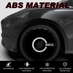 Wheel Covers for BYD Tang, Full Coverage Hubcaps Replacement, Centers Lock Installation Rim Cover Protector (Black Hole, Set of 4)