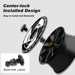 Custom Wheel Covers , Replaceable Rim Protector, Durable Scratch, Center Lock Installation (0090)