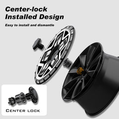 Custom Wheel Covers , Replaceable Rim Protector, Durable Scratch, Center Lock Installation (0125)