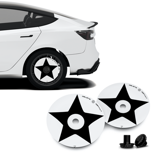 Wheel Covers (2-Pack) - Universal Fit for Most Rims, Replaceable Rim Protector, Durable Scratch, Center Lock Installation(Mini2nd)