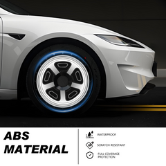 (4-Pack) Wheel Covers for Tesla Model Y Wheel Hubs, Full Coverage Rim Protector, Centers Lock Installation Hubcaps for Scratch Resistance, Fits 2021-2024( 0345, 19/20 inch)