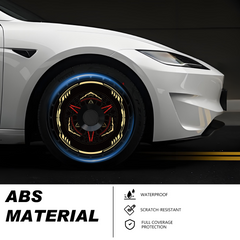 19/ 20 Inch Wheel Covers for Tesla Model Y Juniper Crossflow Wheels 2025, Centers Lock Installation Rim Protector, Full Coverage Hubcaps Exterior Accessories (0054, 4 PCS)