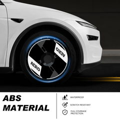 19/ 20 Inch Wheel Covers for Tesla Model Y Juniper Crossflow Wheels 2025, Centers Lock Installation Rim Protector, Full Coverage Hubcaps Exterior Accessories (0352, 4 PCS)