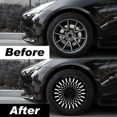 Wheel Covers for Byd Dolphin , Full Coverage Hubcaps Replacement, Centers Lock Installation Rim Cover Protector (Aurora, Set of 4)