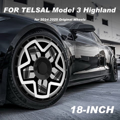 Custom Wheel Covers for Tesla Model 3 Highland Wheel Hubs, Replaceable Rim Protector, Durable Scratch, Center Lock Installation Fit 2024-2025 (0125)