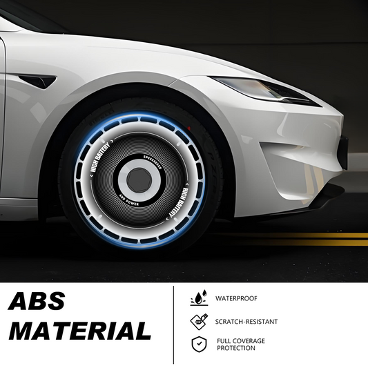 19/ 20 Inch Wheel Covers for Tesla Model Y Juniper Crossflow Wheels 2025, Centers Lock Installation Rim Protector, Full Coverage Hubcaps Exterior Accessories (0339, 4 PCS)