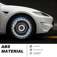 19/ 20 Inch Wheel Covers for Tesla Model Y Juniper Crossflow Wheels 2025, Centers Lock Installation Rim Protector, Full Coverage Hubcaps Exterior Accessories (0339, 4 PCS)