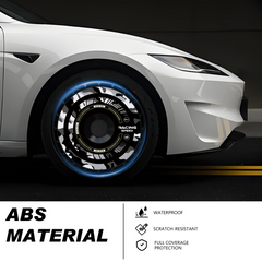 19/ 20 Inch Wheel Covers for Tesla Model Y Juniper Crossflow Wheels 2025, Centers Lock Installation Rim Protector, Full Coverage Hubcaps Exterior Accessories (0185, 4 PCS)