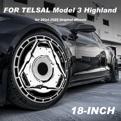 Custom Wheel Covers for Tesla Model 3 Highland Wheel Hubs, Replaceable Rim Protector, Durable Scratch, Center Lock Installation Fit 2024-2025 (0098)