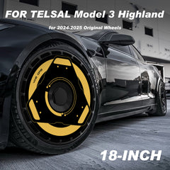Custom Wheel Covers for Tesla Model 3 Highland Wheel Hubs, Replaceable Rim Protector, Durable Scratch, Center Lock Installation Fit 2024-2025 (0062)