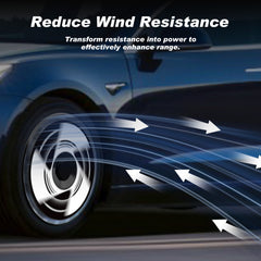 (4-Pack) Wheel Covers for Tesla Model Y Wheel Hubs, Full Coverage Rim Protector, Centers Lock Installation Hubcaps for Scratch Resistance, Fits 2021-2024(0090, 19 inch)