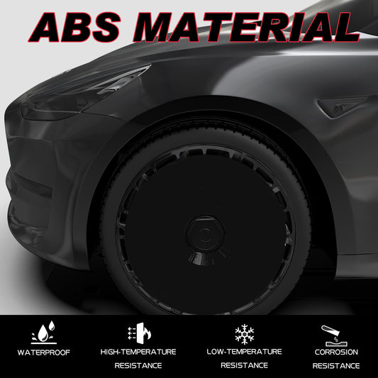 Wheel Covers for Byd Dolphin , Full Coverage Hubcaps Replacement, Centers Lock Installation Rim Cover Protector (Pure Black, Set of 4)