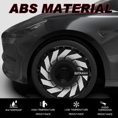 Custom Wheel Covers for Tesla Model 3 Wheel Hubs, Replaceable Rim Protector, Durable Scratch, Center Lock Installation Fit 2017-2023 (Hurricane)