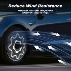 Custom Wheel Covers for Tesla Model S/X/Cybertruck Wheel Hubs, Replaceable Rim Protector, Durable Scratch, Center Lock Installation (0204,Set of 4)