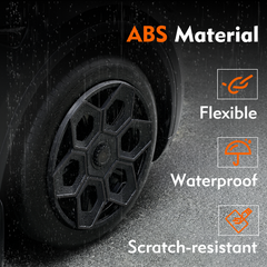 19 in Wheel Covers for Tesla Model Y Juniper Crossflow Wheels 2025, Centers Lock Installation Hubcaps, ABS Material Rim Protector Exterior Accessories (Black, 4PCS)