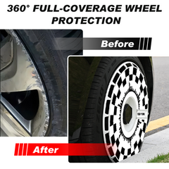 Custom Wheel Covers ,Replaceable RimProtector, Durable Scratch, Center LockInstallation, No Limits on style.(Personalized)