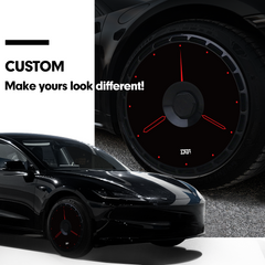 (4-Pack) Wheel Covers for Tesla Model Y Wheel Hubs, Full Coverage Rim Protector, Centers Lock Installation Hubcaps for Scratch Resistance, Fits 2021-2024( 0195, 19/20 inch)