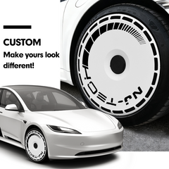 19/ 20 Inch Wheel Covers for Tesla Model Y Juniper Crossflow Wheels 2025, Centers Lock Installation Rim Protector, Full Coverage Hubcaps Exterior Accessories (0012, 4 PCS)