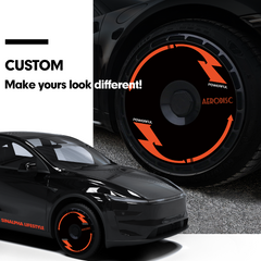 19/ 20 Inch Wheel Covers for Tesla Model Y Juniper Crossflow Wheels 2025, Centers Lock Installation Rim Protector, Full Coverage Hubcaps Exterior Accessories (0156, 4 PCS)