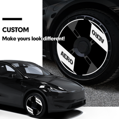 19/ 20 Inch Wheel Covers for Tesla Model Y Juniper Crossflow Wheels 2025, Centers Lock Installation Rim Protector, Full Coverage Hubcaps Exterior Accessories (0352, 4 PCS)