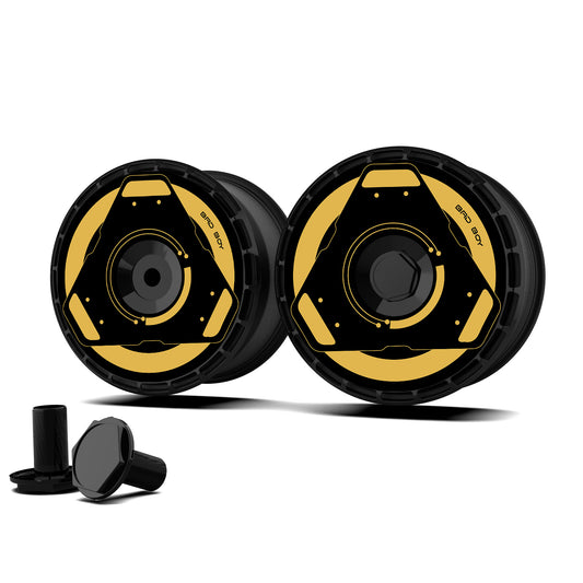 Custom Wheel Covers for Tesla Model S/X/Cybertruck Wheel Hubs, Replaceable Rim Protector, Durable Scratch, Center Lock Installation (0062,Set of 4)