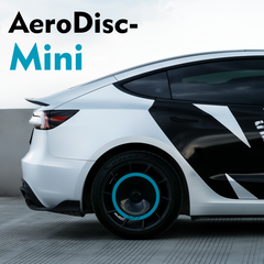 Mini Half-Cover Hub Caps for Tesla Model 3 Highland Photon Wheel, Custom Modified Rim Accents for Creative & Personalized Decoration (Blue, 2PCS)