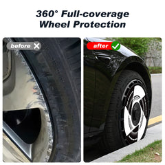 Custom Wheel Covers for Tesla Model S/X/Cybertruck Wheel Hubs, Replaceable Rim Protector, Durable Scratch, Center Lock Installation (0090,Set of 4)