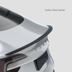 Carbon Fiber Rear Trunk Spoiler Wing for Tesla Model 3 Highland, OEM External Accessories Car Decoration