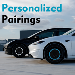 18 Inch Mini Half-Cover Hub Caps for Tesla Model 3 Highland Photon Wheel, Custom Modified Rim Accents for Creative & Personalized Decoration, with 2017-2025 (White, 2PCS)