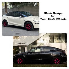 19/ 20 Inch Wheel Covers for Tesla Model Y Juniper Crossflow Wheels 2025, Centers Lock Installation Rim Protector, Full Coverage Hubcaps Exterior Accessories (0281, 4 PCS)