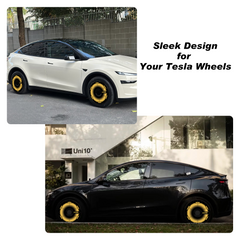 19/ 20 Inch Wheel Covers for Tesla Model Y Juniper Crossflow Wheels 2025, Centers Lock Installation Rim Protector, Full Coverage Hubcaps Exterior Accessories (0139, 4 PCS)