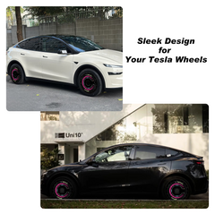 19/20 Inch Wheel Covers for Tesla Model Y Juniper Crossflow Wheels 2025, Full Coverage Hubcaps, Centers Lock Installation Rim Protector Exterior Accessories (Purple Piano, 4 PCS)