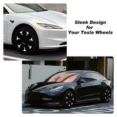 19/ 20 Inch Wheel Covers for Tesla Model Y Juniper Crossflow Wheels 2025, Centers Lock Installation Rim Protector, Full Coverage Hubcaps Exterior Accessories (0210, 4 PCS)