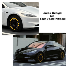 (4-Pack) Wheel Covers for Tesla Model Y Wheel Hubs, Full Coverage Rim Protector, Centers Lock Installation Hubcaps for Scratch Resistance, Fits 2021-2024( 0137, 19/20 inch)