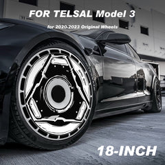 Custom Wheel Covers for Tesla Model 3 Wheel Hubs, Replaceable Rim Protector, Durable Scratch, Center Lock Installation Fit 2017-2023(0097)