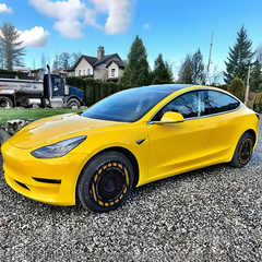 (4-Pack) Wheel Covers for Tesla Model Y Wheel Hubs, Full Coverage Rim Protector, Centers Lock Installation Hubcaps for Scratch Resistance, Fits 2021-2024( 0137, 19/20 inch)