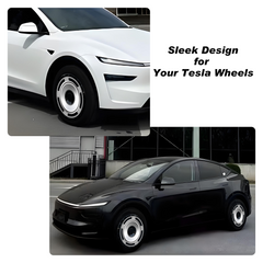 (4-Pack) Wheel Covers for Tesla Model Y Wheel Hubs, Full Coverage Rim Protector, Centers Lock Installation Hubcaps for Scratch Resistance, Fits 2021-2024( 0272, 19/20 inch)