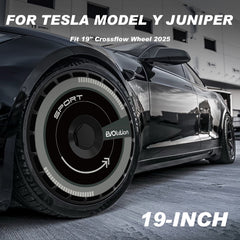 19/ 20 Inch Wheel Covers for Tesla Model Y Juniper Crossflow Wheels 2025, Centers Lock Installation Rim Protector, Full Coverage Hubcaps Exterior Accessories (0279, 4 PCS)