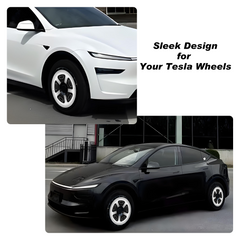 (4-Pack) Wheel Covers for Tesla Model Y Wheel Hubs, Full Coverage Rim Protector, Centers Lock Installation Hubcaps for Scratch Resistance, Fits 2021-2024( 0345, 19/20 inch)