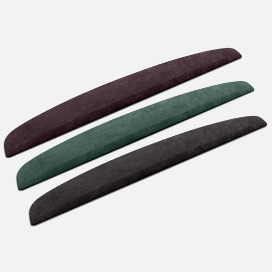 Alcantara Dashboard Overlay Cover, Removable Dashboard Panel Trims, Alcantara Style Center Console Panels Wrap Styling Mouldings Decor Accessories for Tesla 2024 Model 3/ 2025+ Model Y Interiors