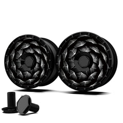 18 Inch Wheel Cover for Tesla Model 3 Aero/Highland Photon Wheel Hubs, Full Coverage Hubcaps, Center Lock Installation Rim Protectors Exterior Accessories Fit for 2020-2025 (Black Rose, 4 PCS)