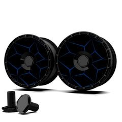 19/20 Inch Wheel Covers for Tesla Model Y Juniper Crossflow Wheels 2025, Centers Lock Installation Rim Protector, Full Coverage Hubcaps Exterior Accessories (Blue Lava, 4 PCS)